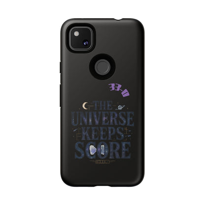 Phone Case with Cosmic Design - The Universe Keeps Score - Perfect for Astrology Lovers, Gift for Friends, Galaxy Aesthetic, Unique [...]
