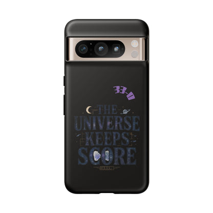 Phone Case with Cosmic Design - The Universe Keeps Score - Perfect for Astrology Lovers, Gift for Friends, Galaxy Aesthetic, Unique [...]