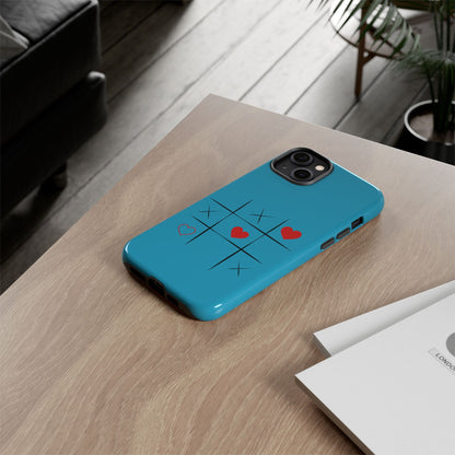 Tough Cases Phone Case - Playful Tic Tac Toe Design, Phone Accessory, Cute Gift, Durable Cover, Fun Tech