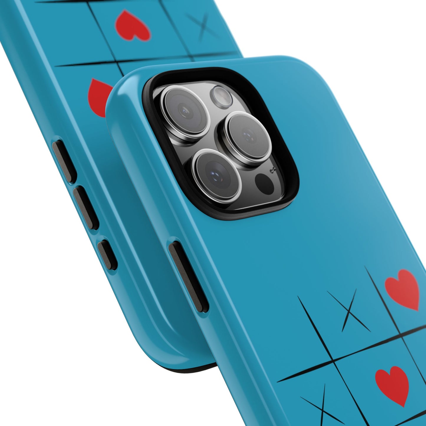 Tough Cases Phone Case - Playful Tic Tac Toe Design, Phone Accessory, Cute Gift, Durable Cover, Fun Tech