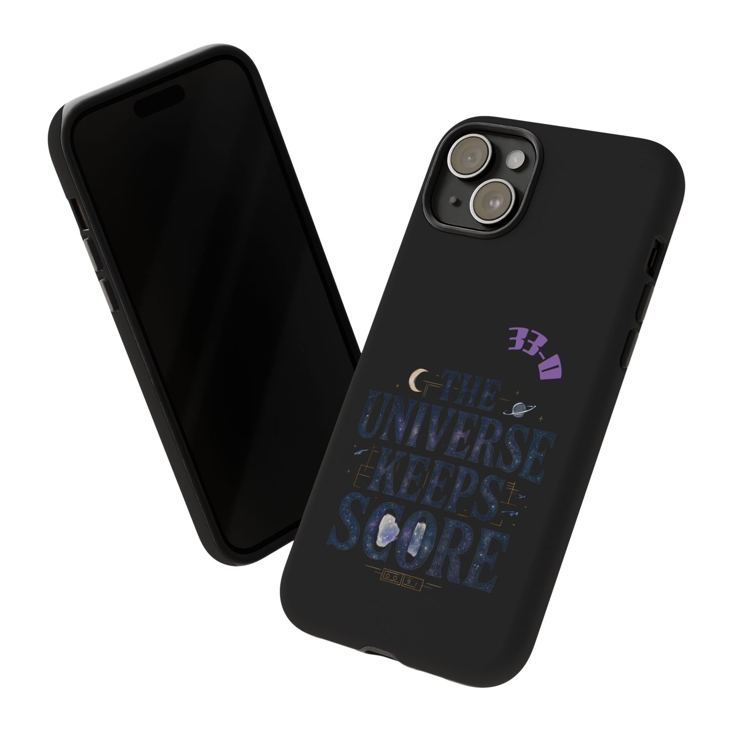 Phone Case with Cosmic Design - The Universe Keeps Score - Perfect for Astrology Lovers, Gift for Friends, Galaxy Aesthetic, Unique [...]
