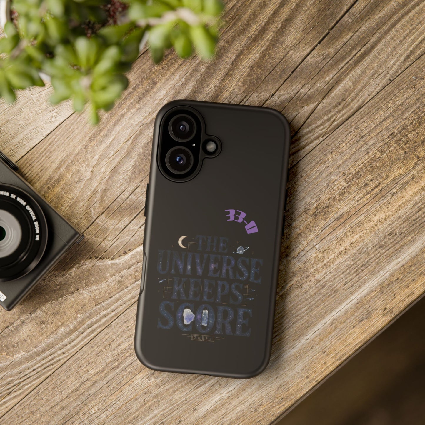 Phone Case with Cosmic Design - The Universe Keeps Score - Perfect for Astrology Lovers, Gift for Friends, Galaxy Aesthetic, Unique [...]