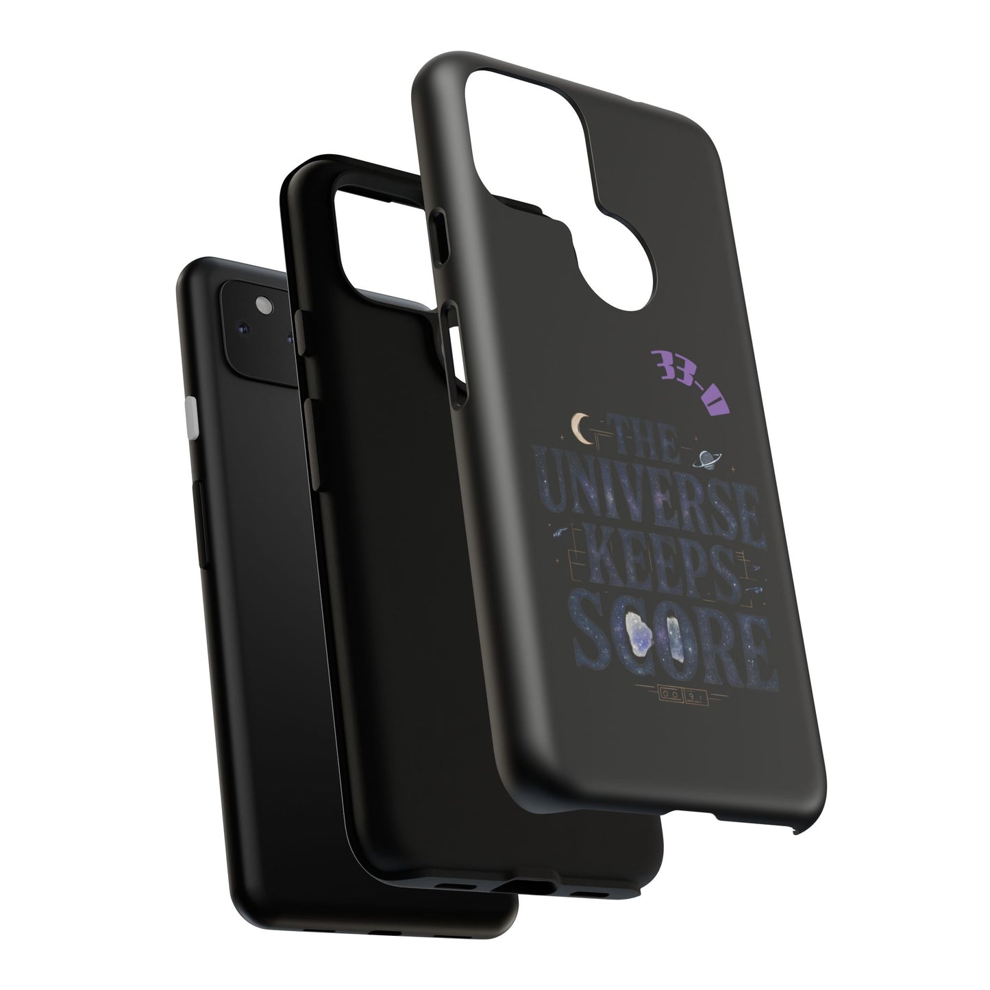 Phone Case with Cosmic Design - The Universe Keeps Score - Perfect for Astrology Lovers, Gift for Friends, Galaxy Aesthetic, Unique [...]