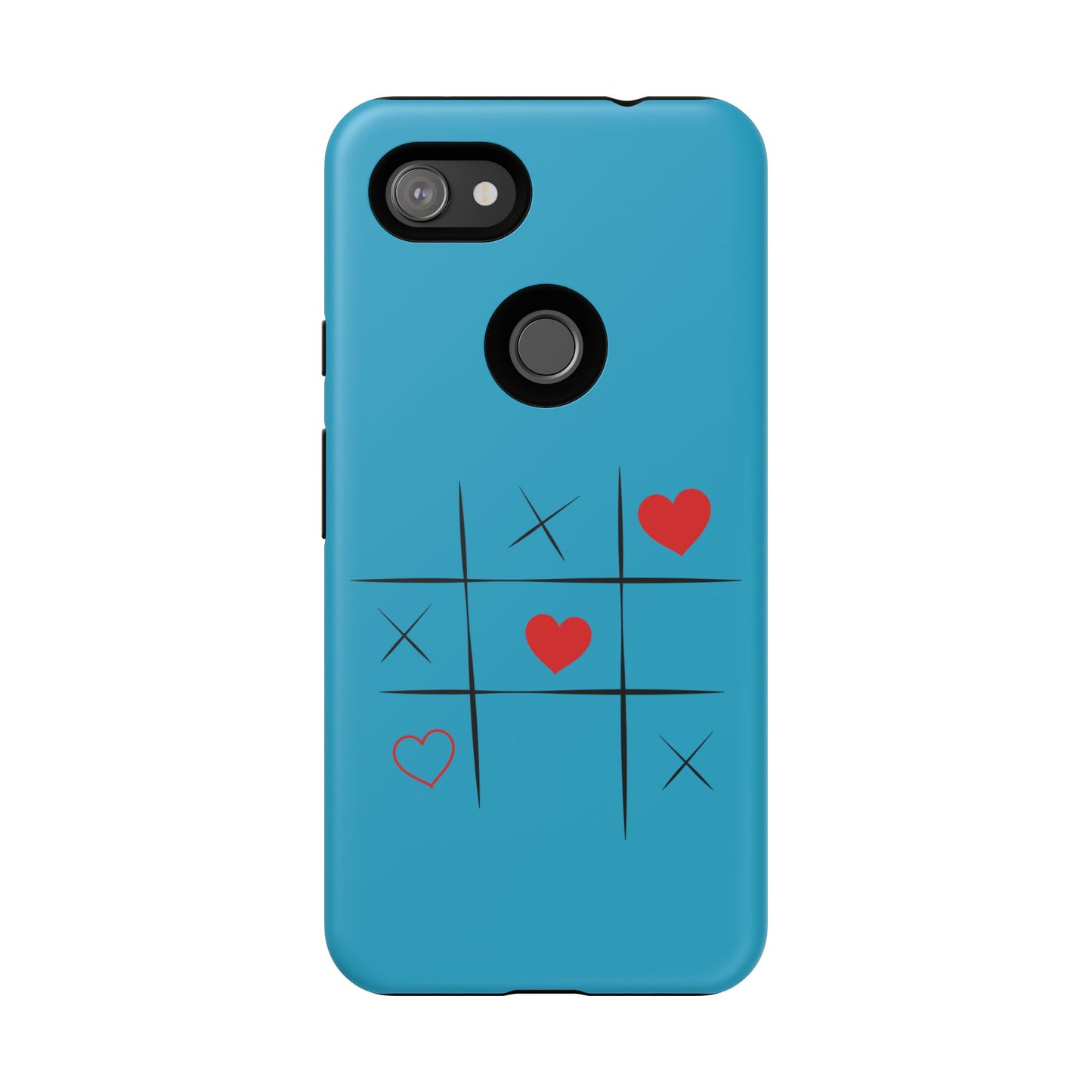 Tough Cases Phone Case - Playful Tic Tac Toe Design, Phone Accessory, Cute Gift, Durable Cover, Fun Tech