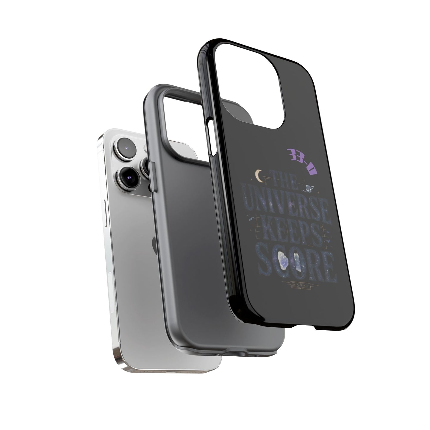 Phone Case with Cosmic Design - The Universe Keeps Score - Perfect for Astrology Lovers, Gift for Friends, Galaxy Aesthetic, Unique [...]