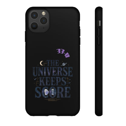 Phone Case with Cosmic Design - The Universe Keeps Score - Perfect for Astrology Lovers, Gift for Friends, Galaxy Aesthetic, Unique [...]