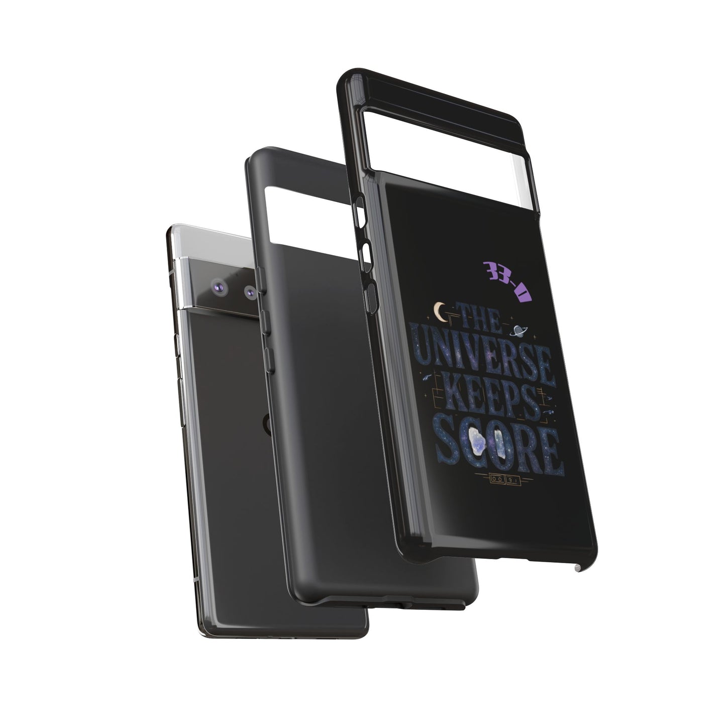 Phone Case with Cosmic Design - The Universe Keeps Score - Perfect for Astrology Lovers, Gift for Friends, Galaxy Aesthetic, Unique [...]