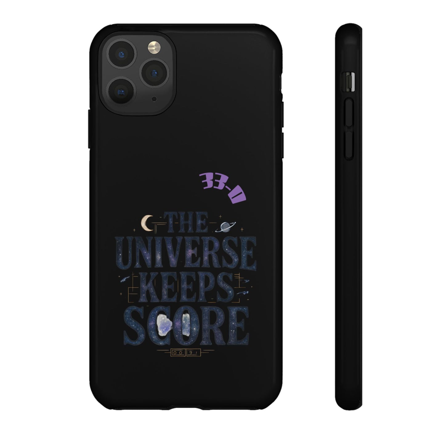 Phone Case with Cosmic Design - The Universe Keeps Score - Perfect for Astrology Lovers, Gift for Friends, Galaxy Aesthetic, Unique [...]