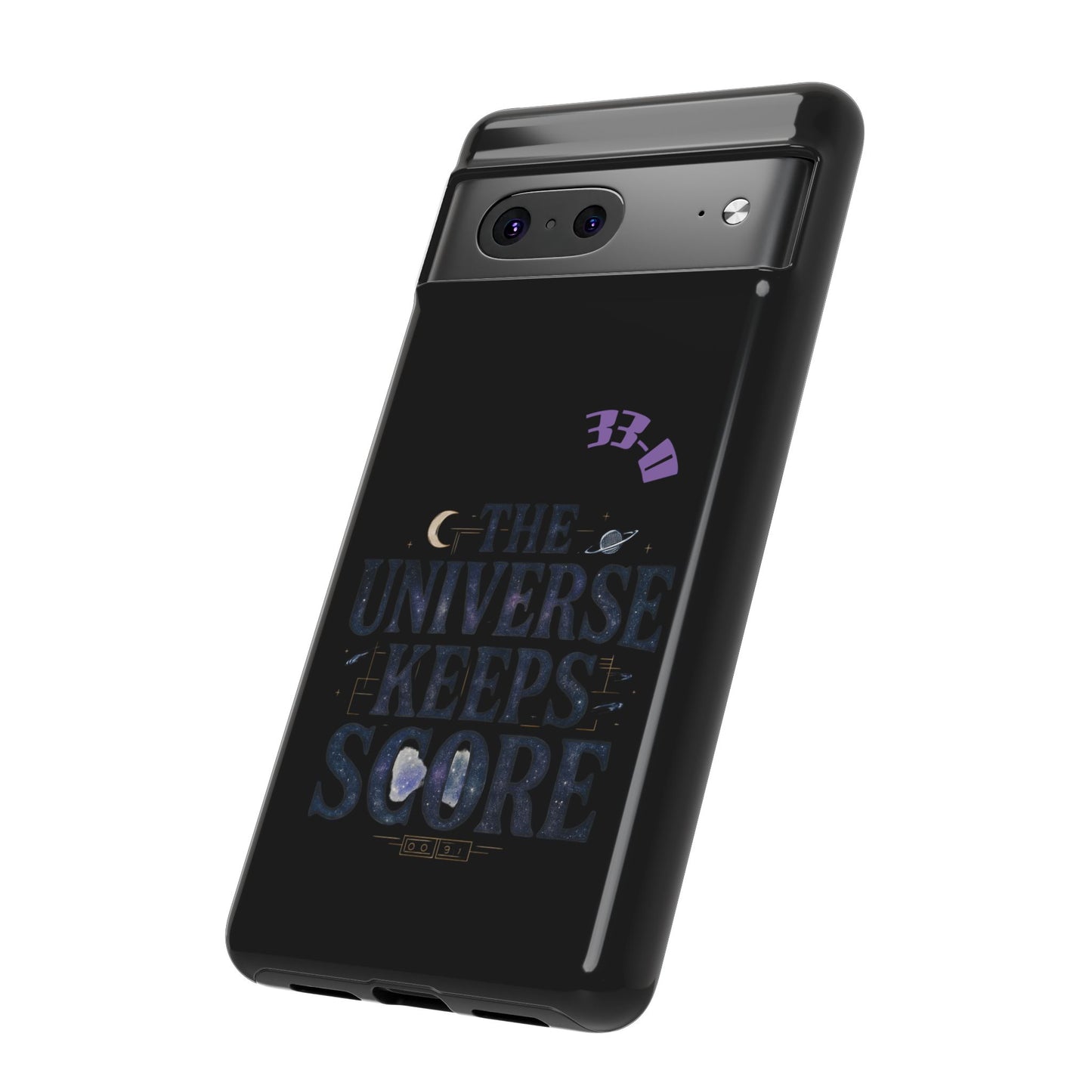 Phone Case with Cosmic Design - The Universe Keeps Score - Perfect for Astrology Lovers, Gift for Friends, Galaxy Aesthetic, Unique [...]