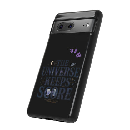 Phone Case with Cosmic Design - The Universe Keeps Score - Perfect for Astrology Lovers, Gift for Friends, Galaxy Aesthetic, Unique [...]