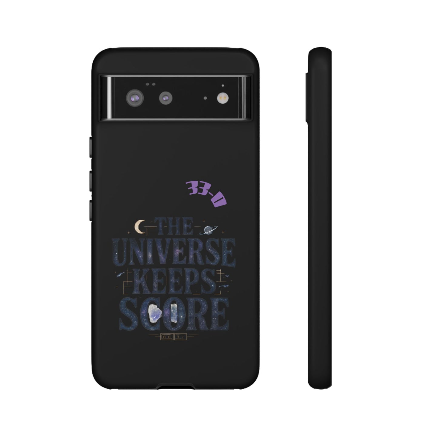 Phone Case with Cosmic Design - The Universe Keeps Score - Perfect for Astrology Lovers, Gift for Friends, Galaxy Aesthetic, Unique [...]