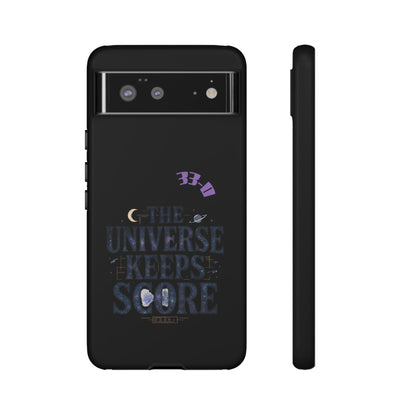 Phone Case with Cosmic Design - The Universe Keeps Score - Perfect for Astrology Lovers, Gift for Friends, Galaxy Aesthetic, Unique [...]