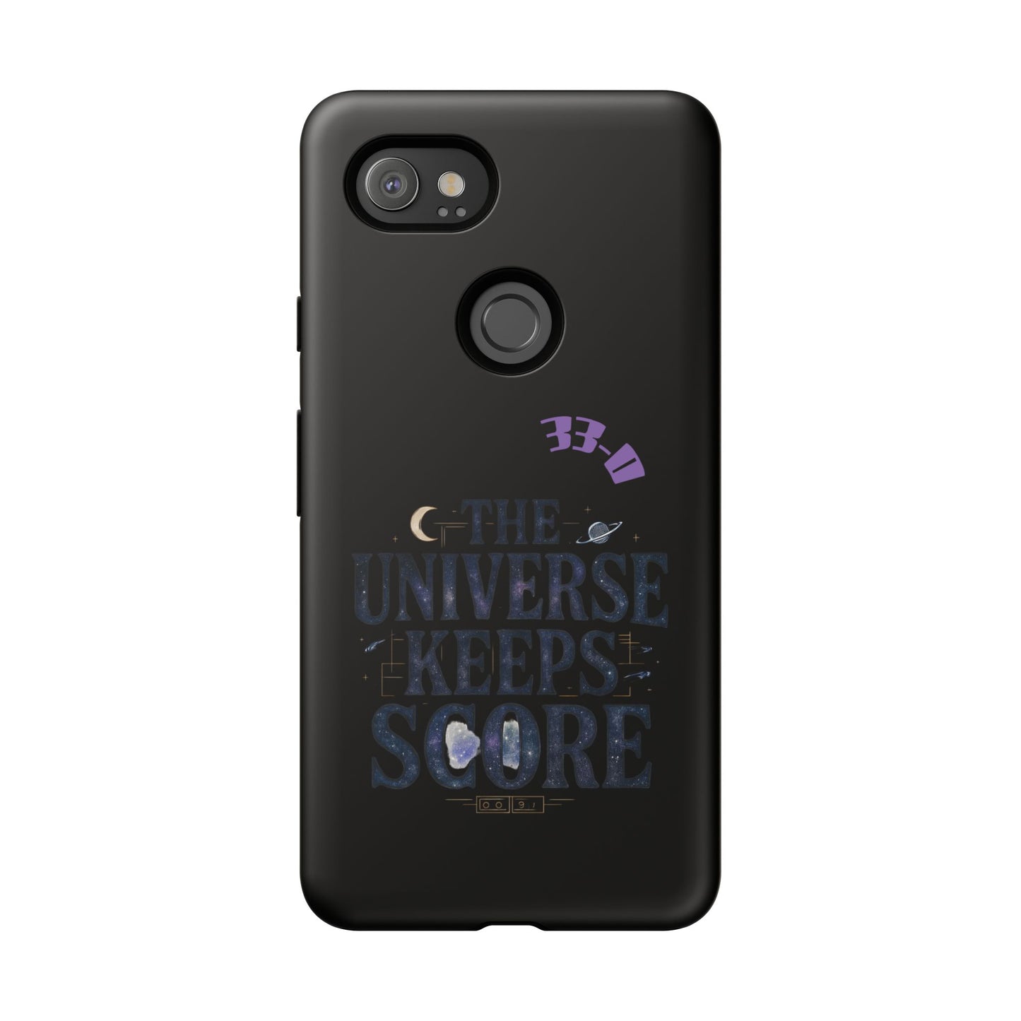 Phone Case with Cosmic Design - The Universe Keeps Score - Perfect for Astrology Lovers, Gift for Friends, Galaxy Aesthetic, Unique [...]