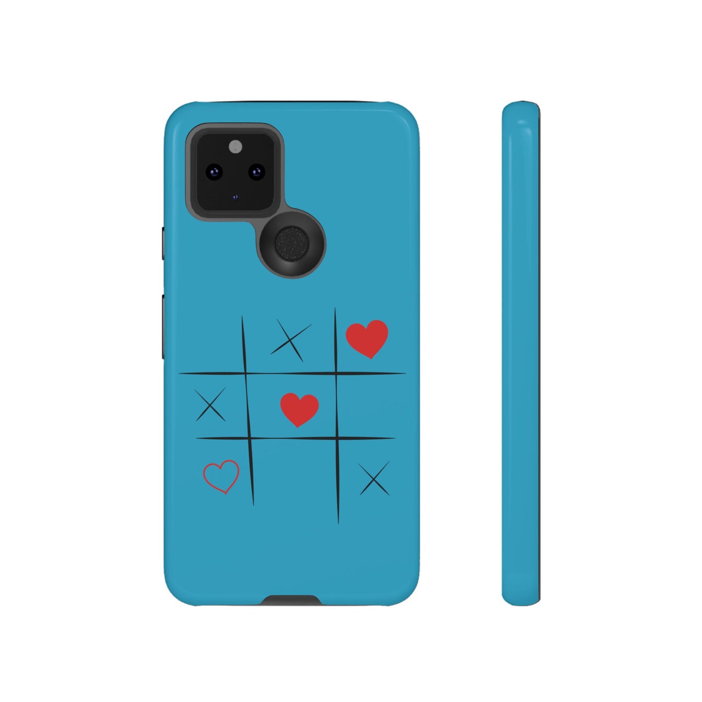 Tough Cases Phone Case - Playful Tic Tac Toe Design, Phone Accessory, Cute Gift, Durable Cover, Fun Tech