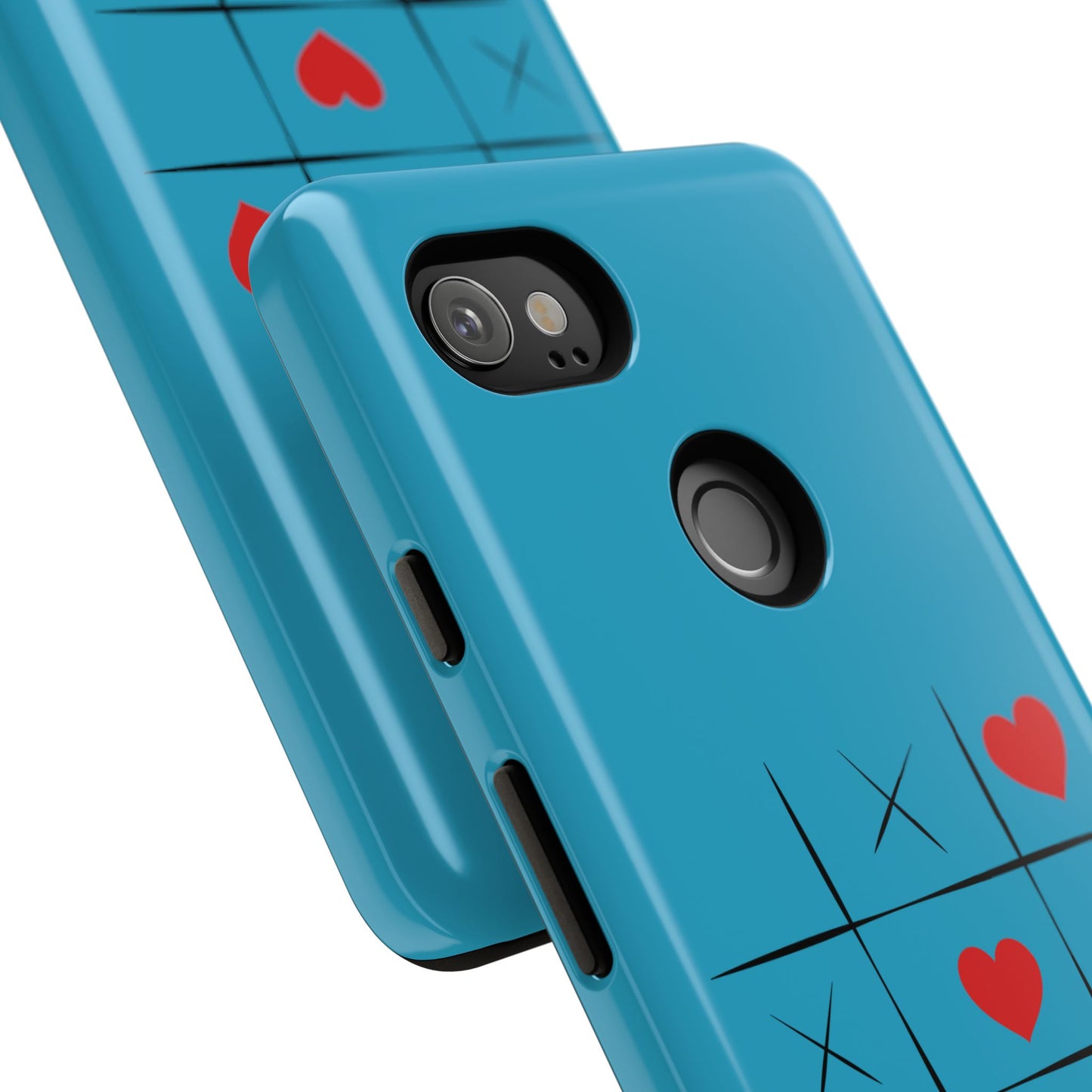 Tough Cases Phone Case - Playful Tic Tac Toe Design, Phone Accessory, Cute Gift, Durable Cover, Fun Tech