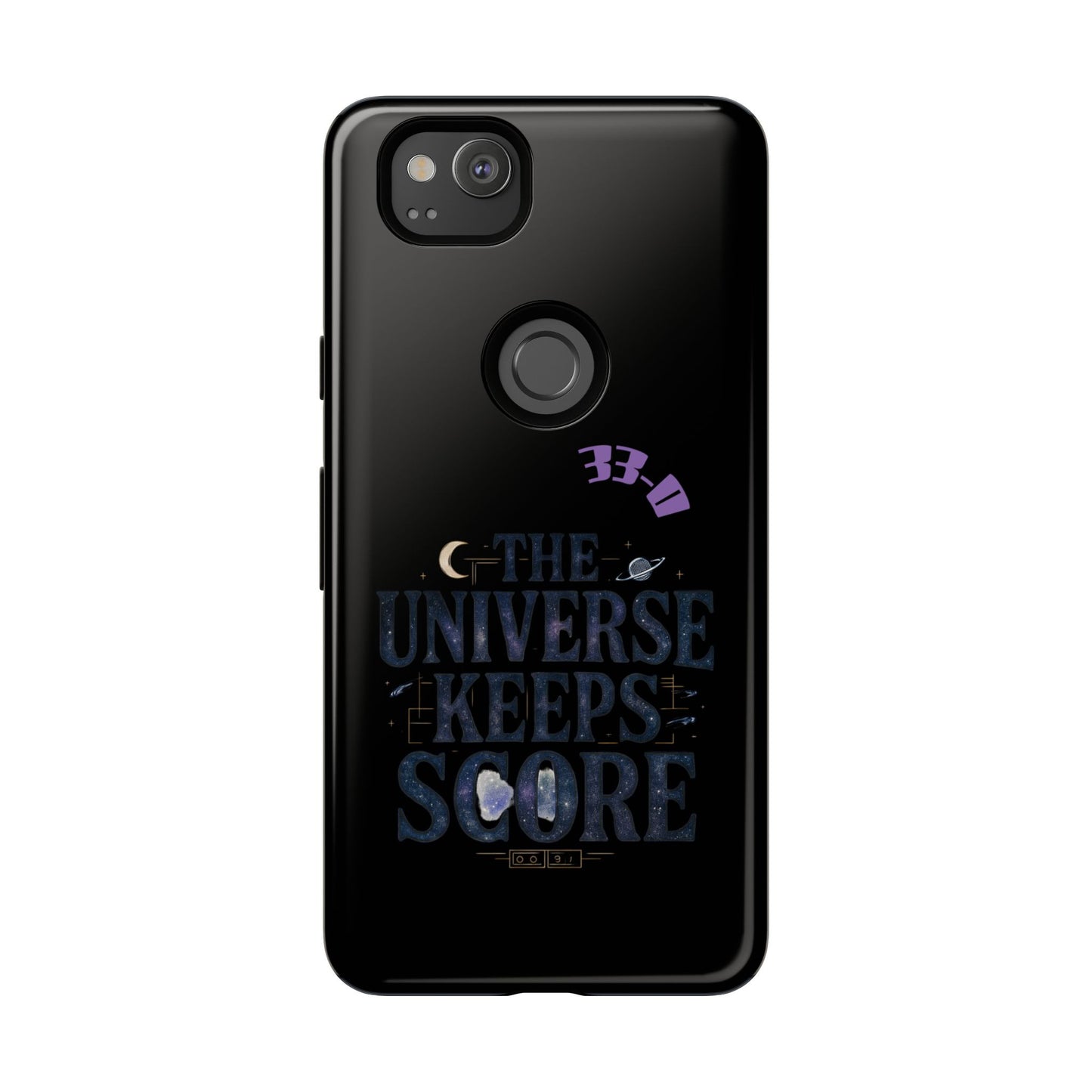 Phone Case with Cosmic Design - The Universe Keeps Score - Perfect for Astrology Lovers, Gift for Friends, Galaxy Aesthetic, Unique [...]