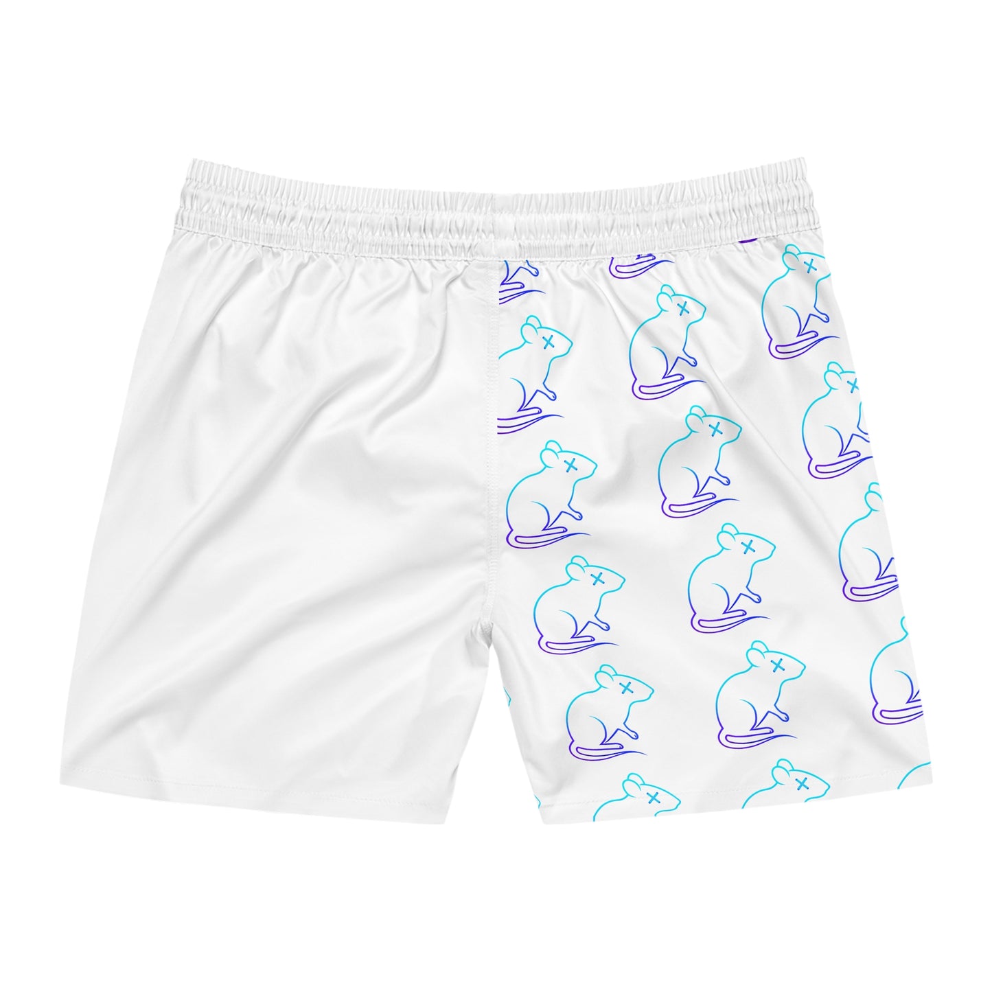 Trendy Men's Mid-Length Swim Shorts, Beachwear for Summer, Unique Swim Trunks, Funny Swim Shorts, Pool Party Essentials