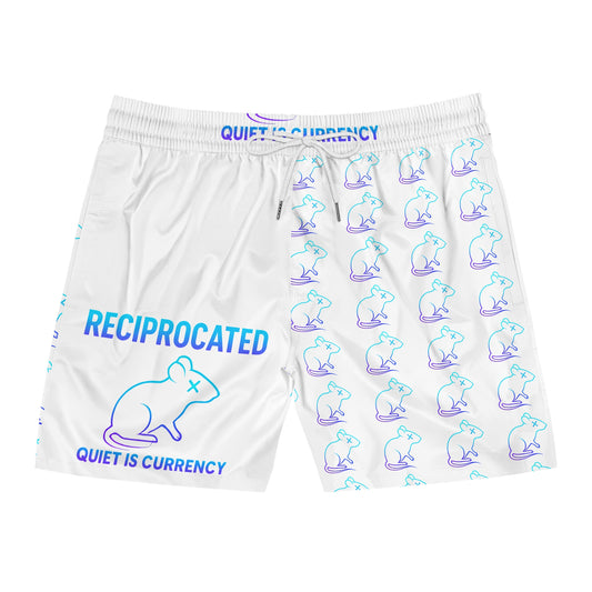 Trendy Men's Mid-Length Swim Shorts, Beachwear for Summer, Unique Swim Trunks, Funny Swim Shorts, Pool Party Essentials