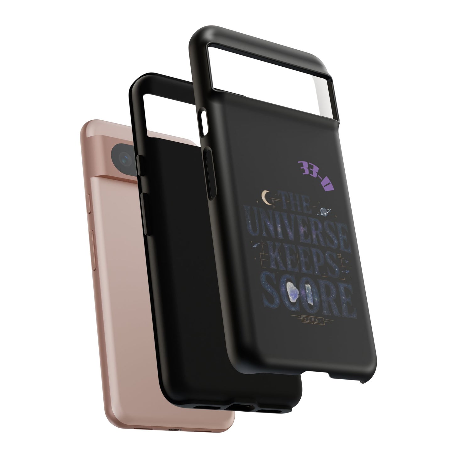 Phone Case with Cosmic Design - The Universe Keeps Score - Perfect for Astrology Lovers, Gift for Friends, Galaxy Aesthetic, Unique [...]