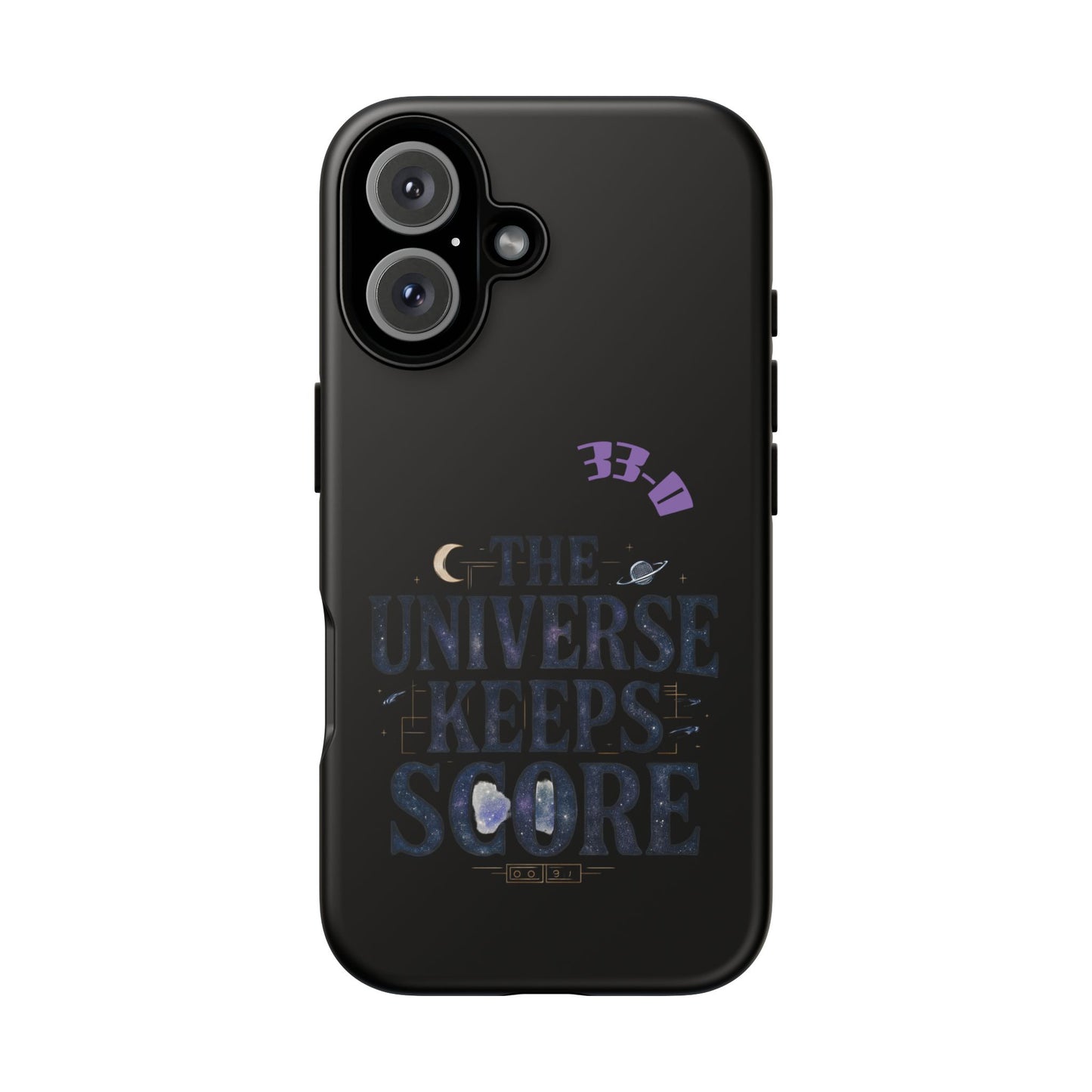 Phone Case with Cosmic Design - The Universe Keeps Score - Perfect for Astrology Lovers, Gift for Friends, Galaxy Aesthetic, Unique [...]