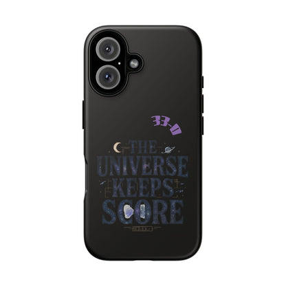 Phone Case with Cosmic Design - The Universe Keeps Score - Perfect for Astrology Lovers, Gift for Friends, Galaxy Aesthetic, Unique [...]