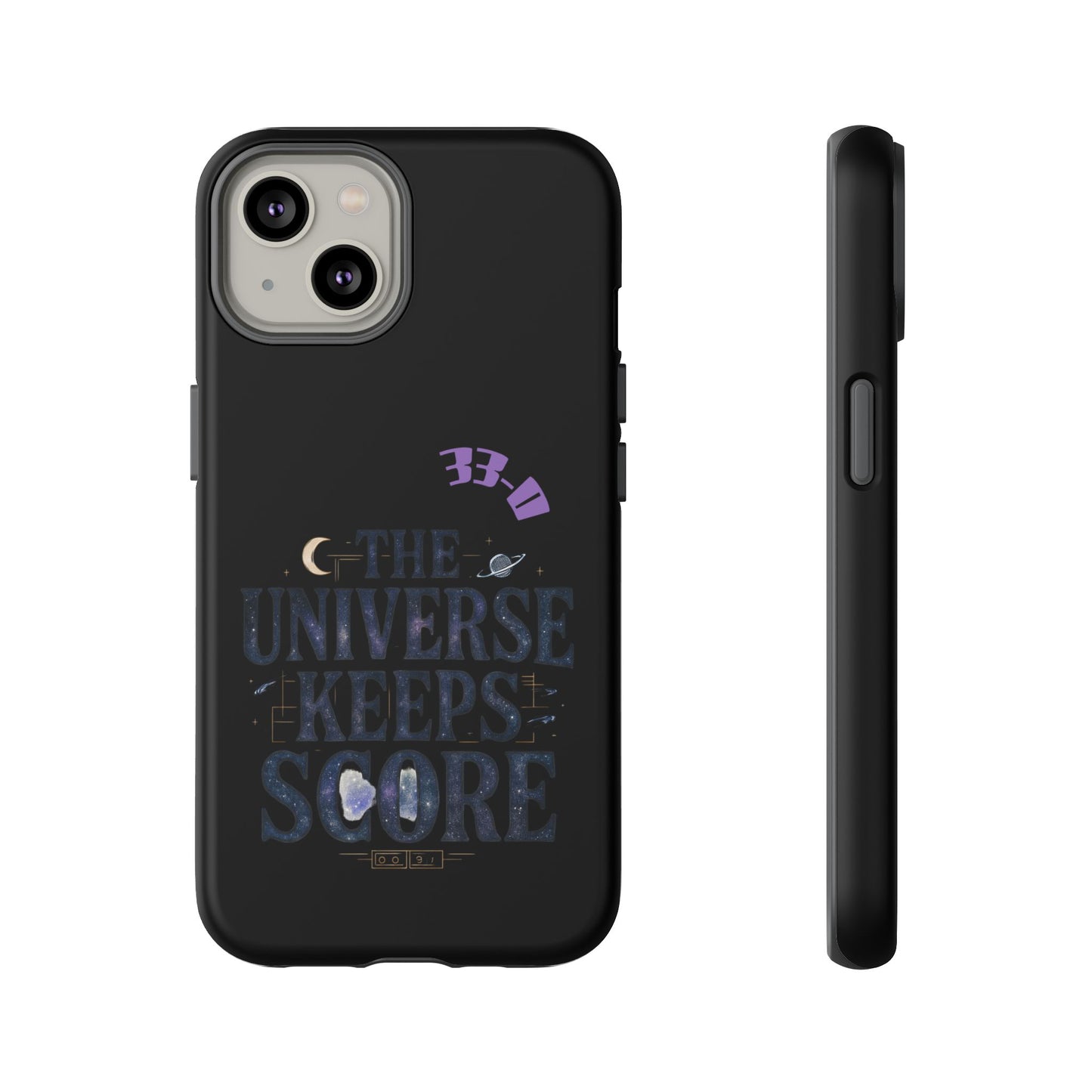 Phone Case with Cosmic Design - The Universe Keeps Score - Perfect for Astrology Lovers, Gift for Friends, Galaxy Aesthetic, Unique [...]