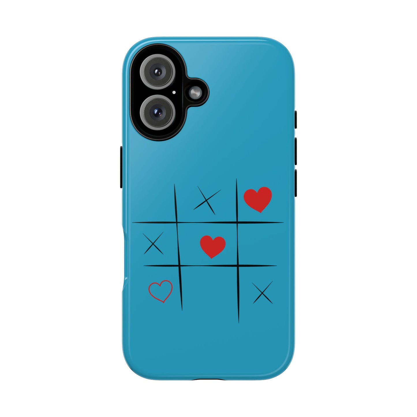 Tough Cases Phone Case - Playful Tic Tac Toe Design, Phone Accessory, Cute Gift, Durable Cover, Fun Tech