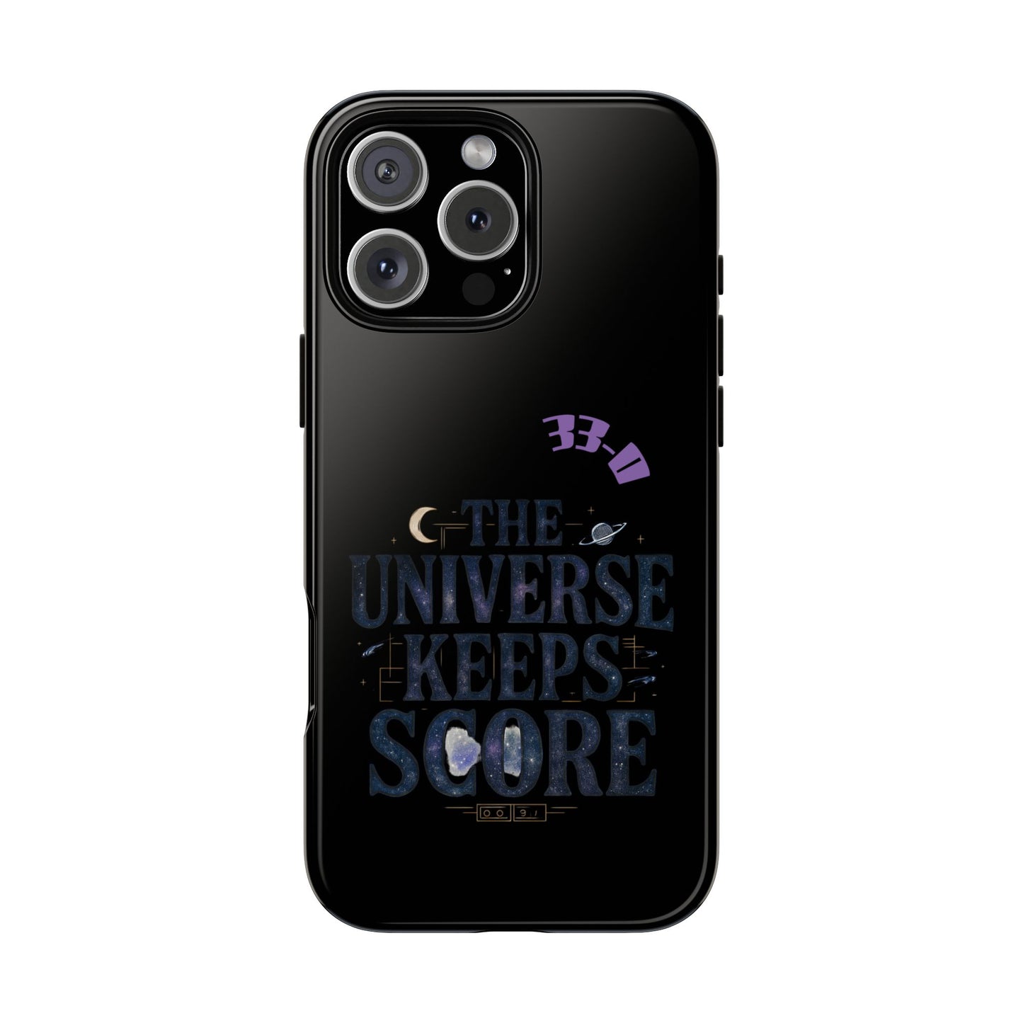 Phone Case with Cosmic Design - The Universe Keeps Score - Perfect for Astrology Lovers, Gift for Friends, Galaxy Aesthetic, Unique [...]