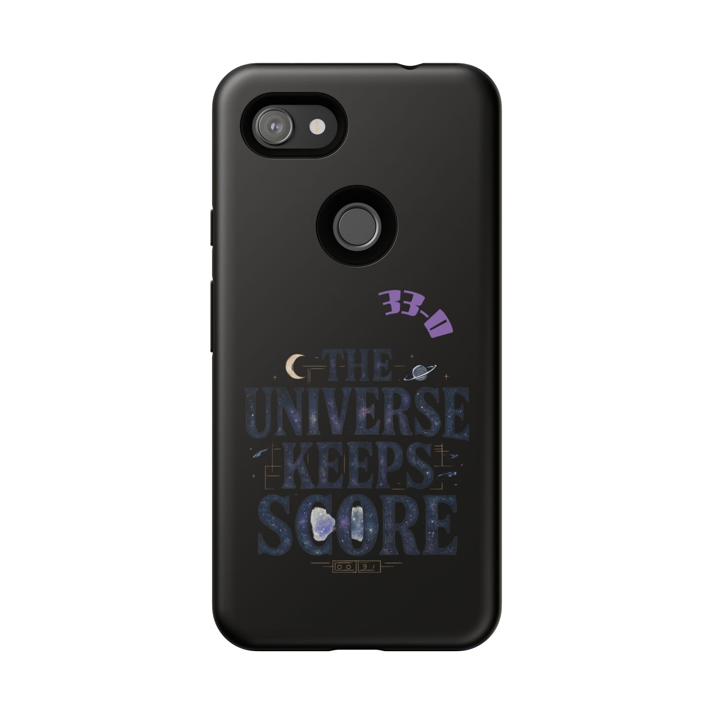 Phone Case with Cosmic Design - The Universe Keeps Score - Perfect for Astrology Lovers, Gift for Friends, Galaxy Aesthetic, Unique [...]