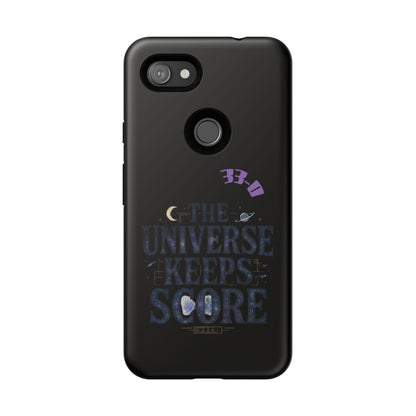 Phone Case with Cosmic Design - The Universe Keeps Score - Perfect for Astrology Lovers, Gift for Friends, Galaxy Aesthetic, Unique [...]