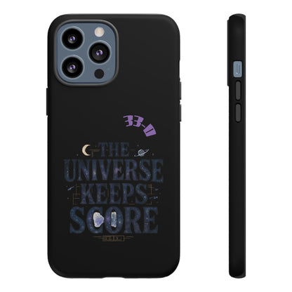Phone Case with Cosmic Design - The Universe Keeps Score - Perfect for Astrology Lovers, Gift for Friends, Galaxy Aesthetic, Unique [...]