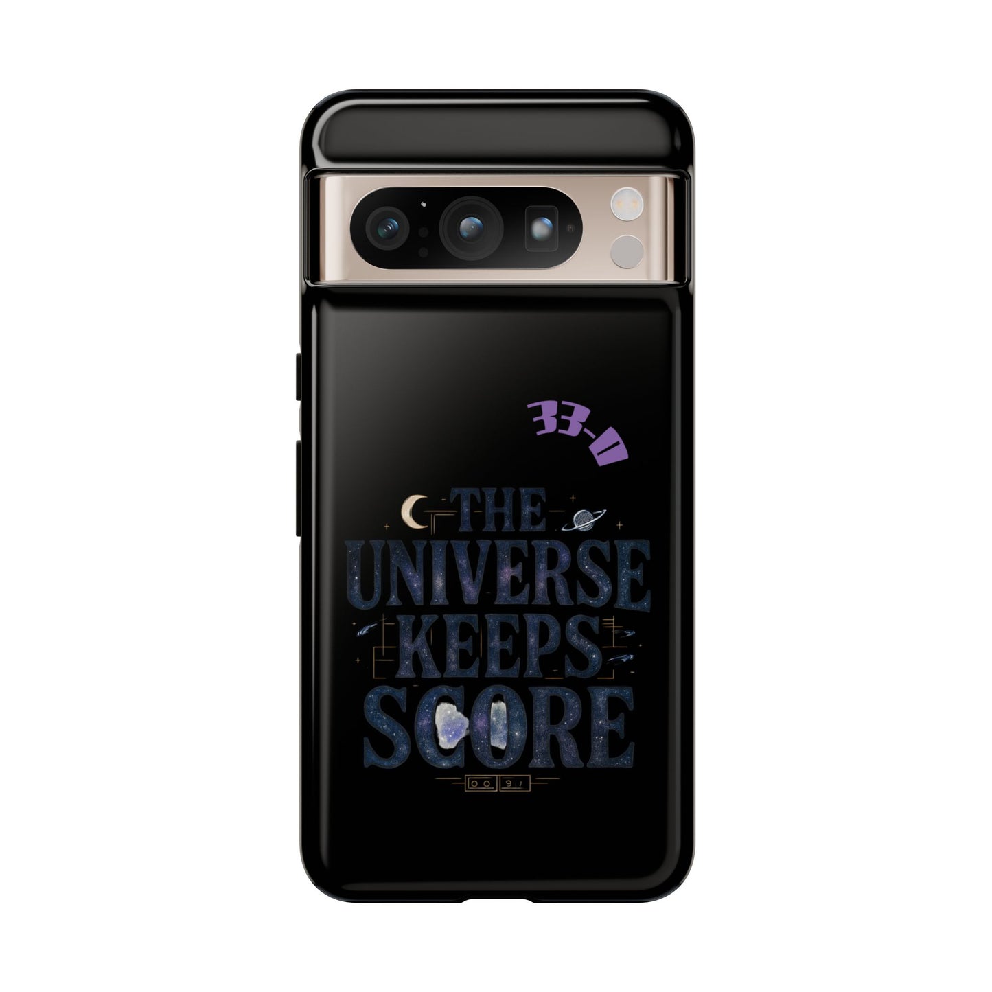Phone Case with Cosmic Design - The Universe Keeps Score - Perfect for Astrology Lovers, Gift for Friends, Galaxy Aesthetic, Unique [...]