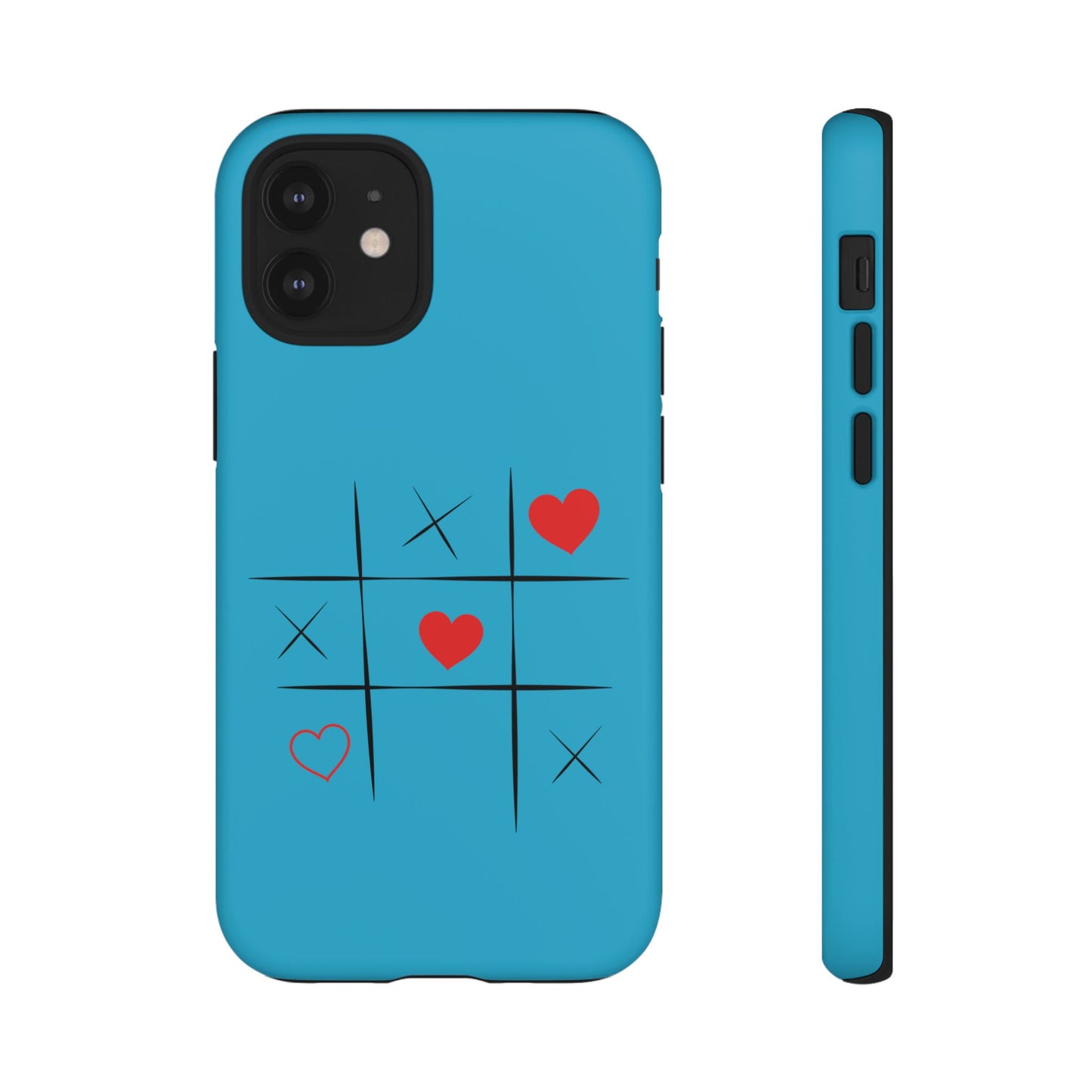 Tough Cases Phone Case - Playful Tic Tac Toe Design, Phone Accessory, Cute Gift, Durable Cover, Fun Tech