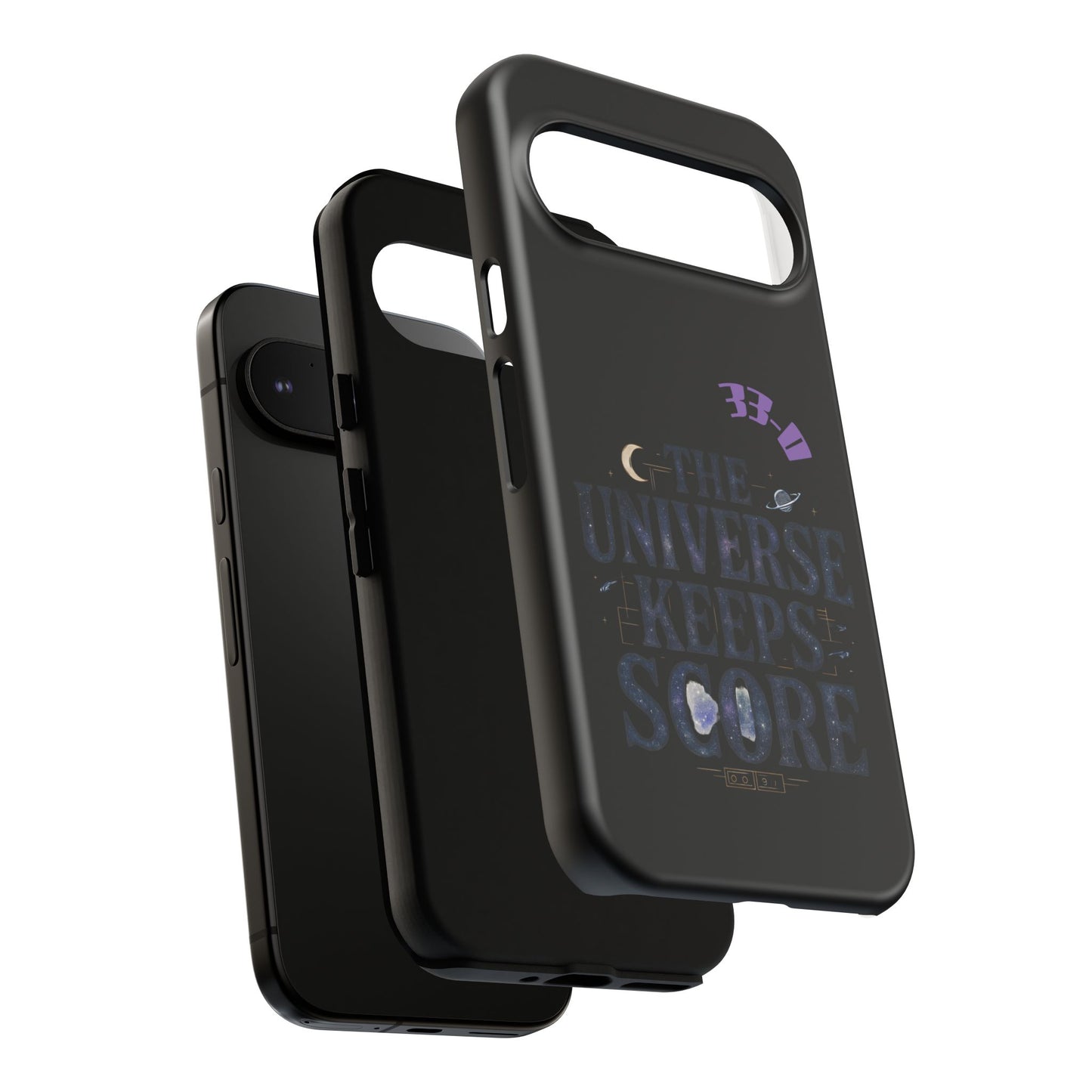 Phone Case with Cosmic Design - The Universe Keeps Score - Perfect for Astrology Lovers, Gift for Friends, Galaxy Aesthetic, Unique [...]