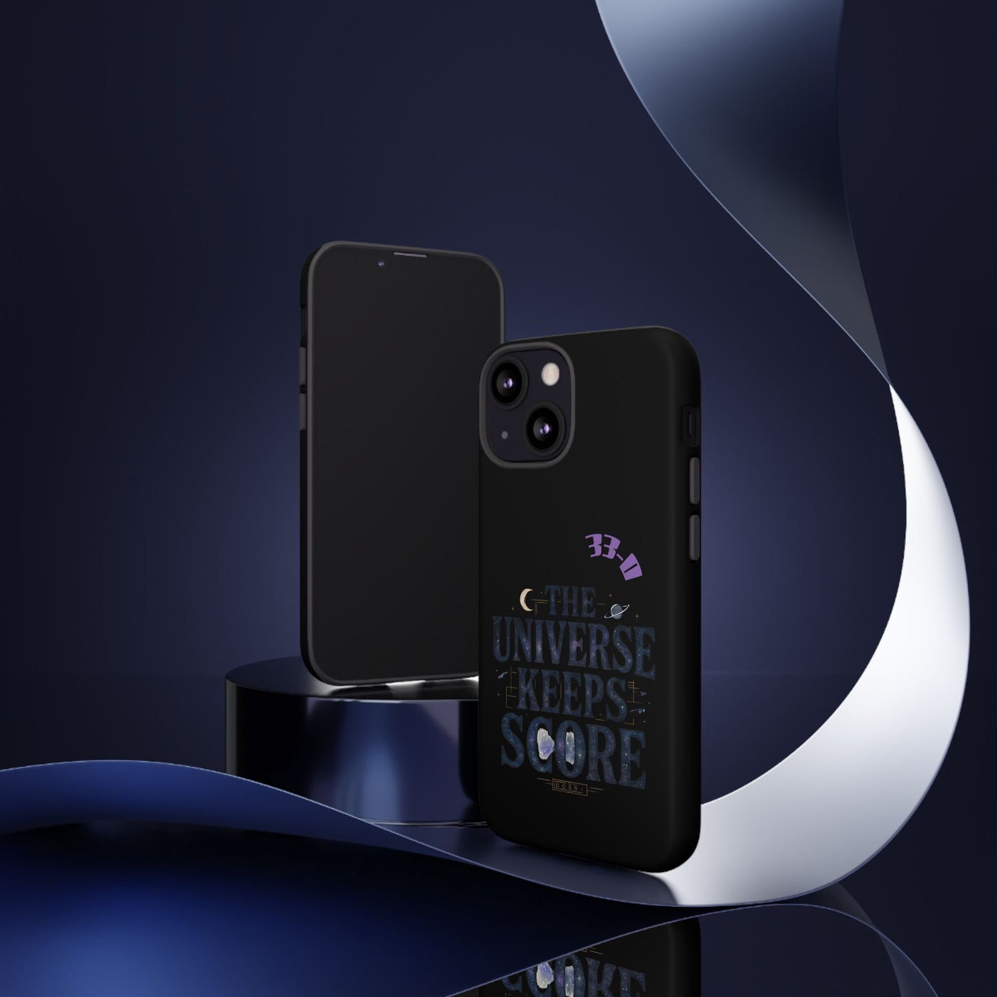 Phone Case with Cosmic Design - The Universe Keeps Score - Perfect for Astrology Lovers, Gift for Friends, Galaxy Aesthetic, Unique [...]