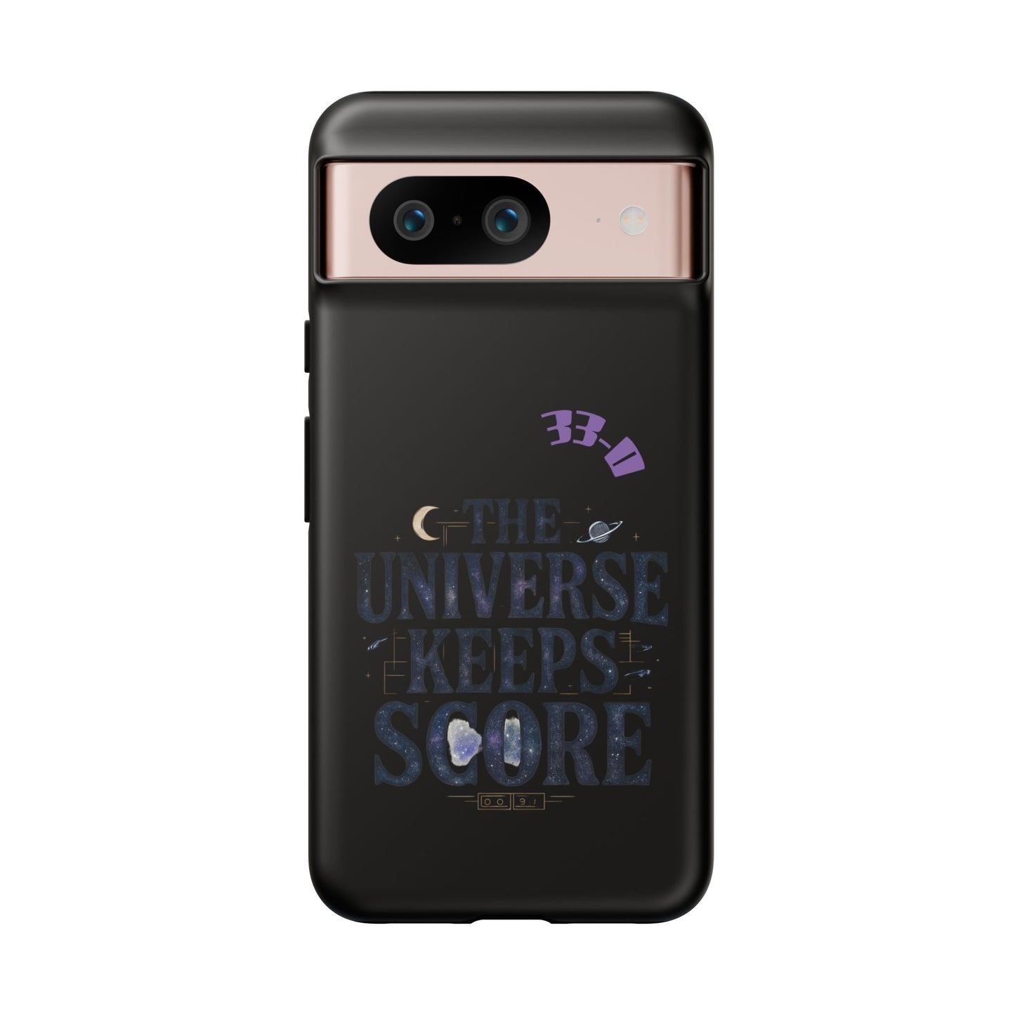 Phone Case with Cosmic Design - The Universe Keeps Score - Perfect for Astrology Lovers, Gift for Friends, Galaxy Aesthetic, Unique [...]