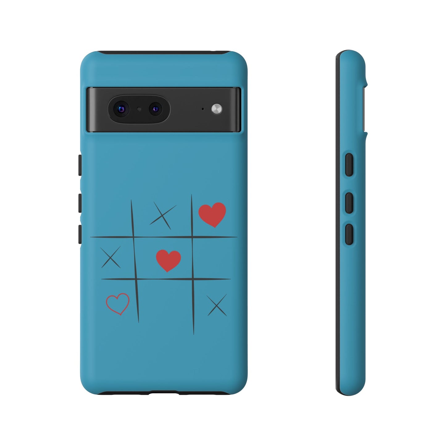 Tough Cases Phone Case - Playful Tic Tac Toe Design, Phone Accessory, Cute Gift, Durable Cover, Fun Tech