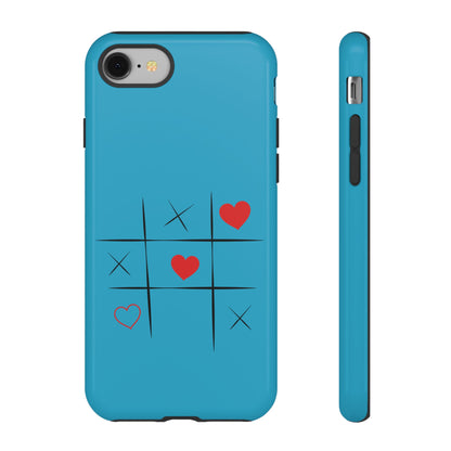 Tough Cases Phone Case - Playful Tic Tac Toe Design, Phone Accessory, Cute Gift, Durable Cover, Fun Tech