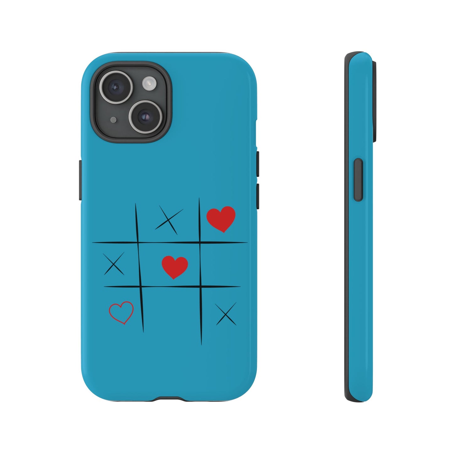 Tough Cases Phone Case - Playful Tic Tac Toe Design, Phone Accessory, Cute Gift, Durable Cover, Fun Tech