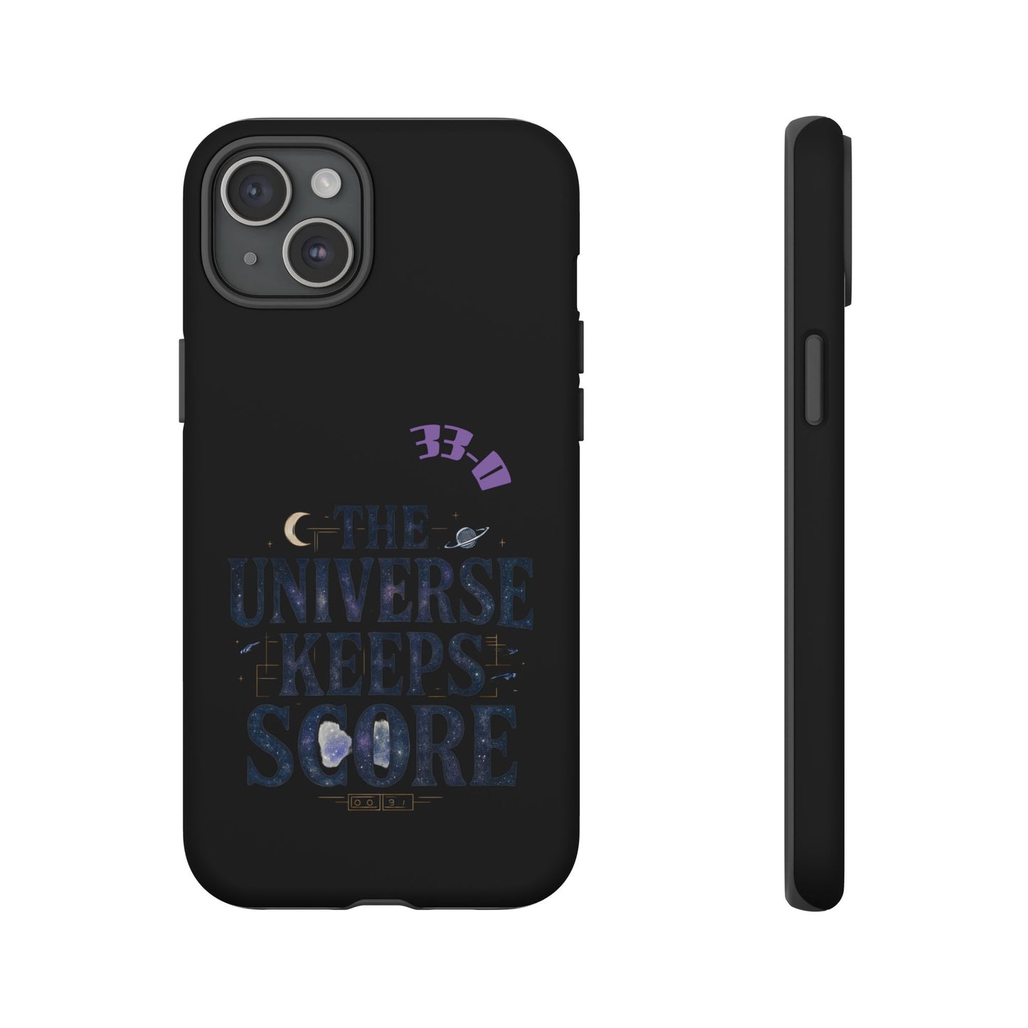 Phone Case with Cosmic Design - The Universe Keeps Score - Perfect for Astrology Lovers, Gift for Friends, Galaxy Aesthetic, Unique [...]