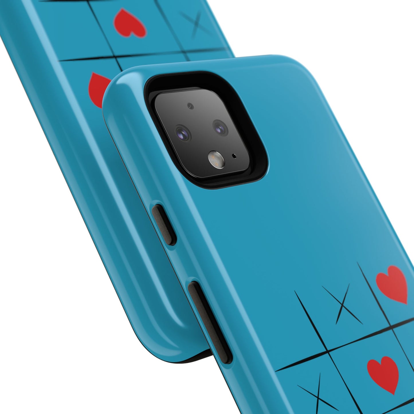 Tough Cases Phone Case - Playful Tic Tac Toe Design, Phone Accessory, Cute Gift, Durable Cover, Fun Tech