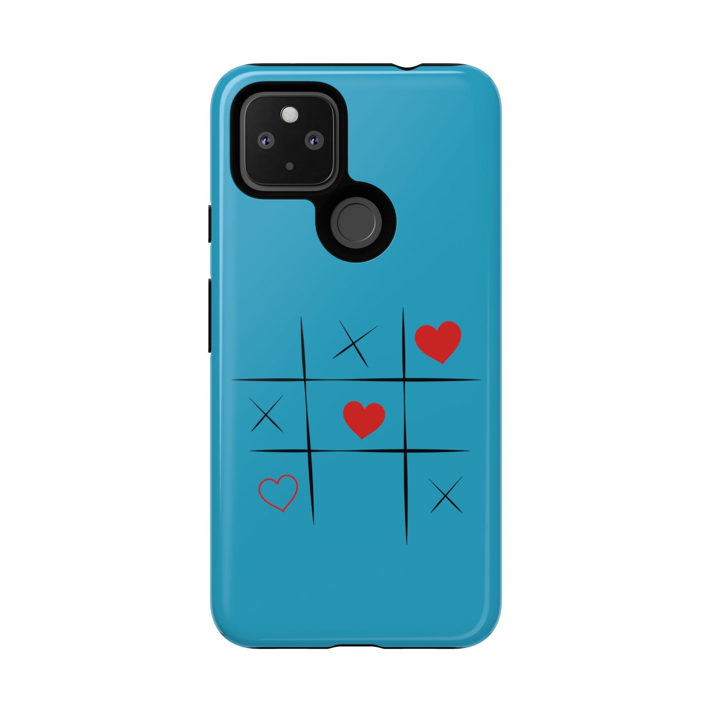 Tough Cases Phone Case - Playful Tic Tac Toe Design, Phone Accessory, Cute Gift, Durable Cover, Fun Tech