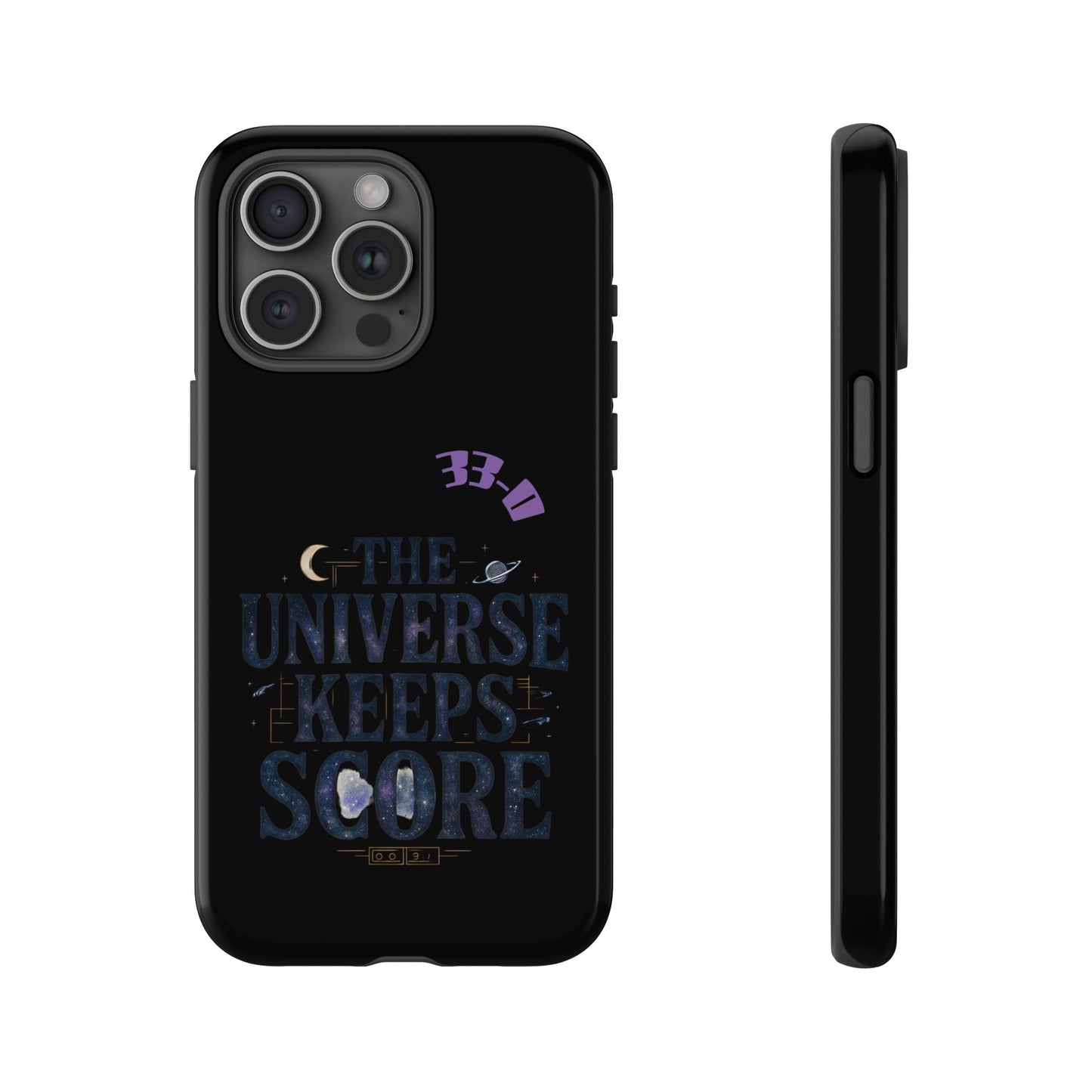 Phone Case with Cosmic Design - The Universe Keeps Score - Perfect for Astrology Lovers, Gift for Friends, Galaxy Aesthetic, Unique [...]