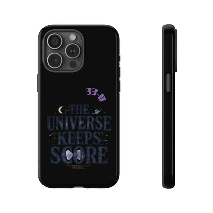 Phone Case with Cosmic Design - The Universe Keeps Score - Perfect for Astrology Lovers, Gift for Friends, Galaxy Aesthetic, Unique [...]