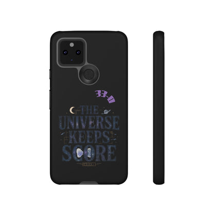 Phone Case with Cosmic Design - The Universe Keeps Score - Perfect for Astrology Lovers, Gift for Friends, Galaxy Aesthetic, Unique [...]