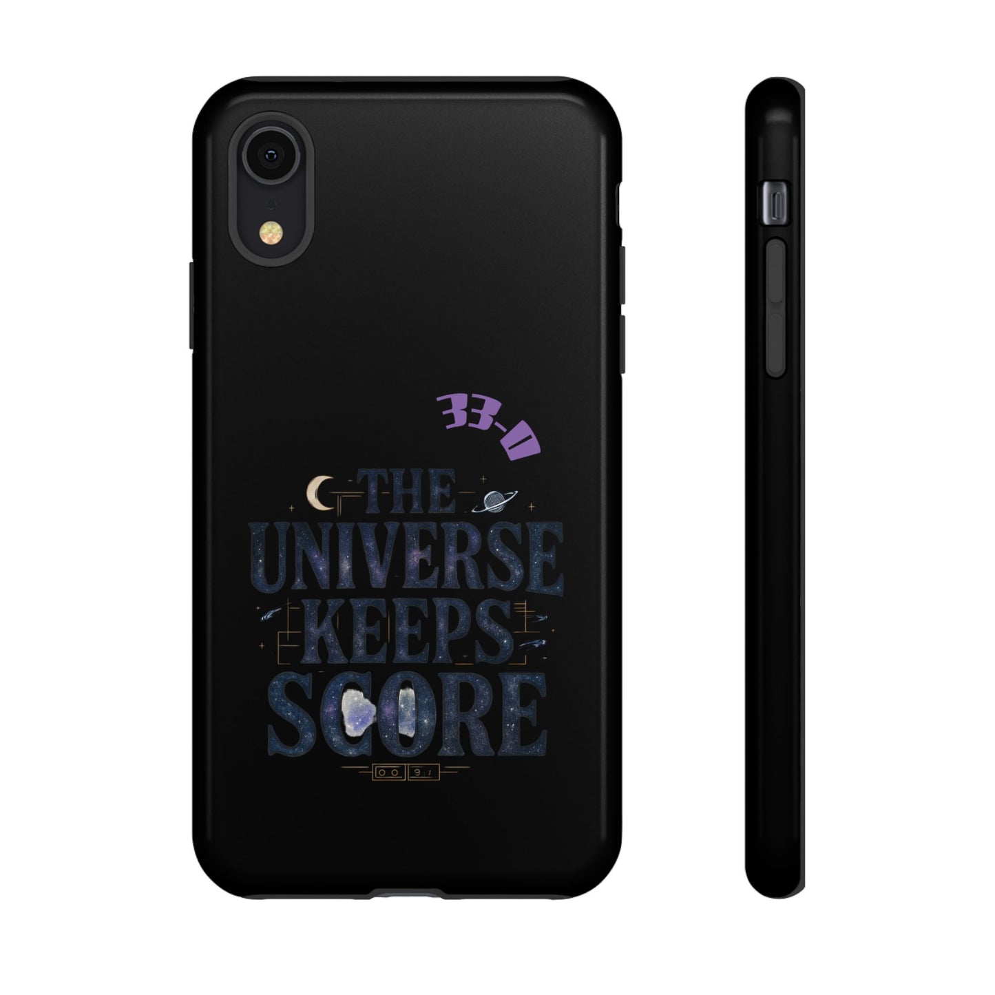 Phone Case with Cosmic Design - The Universe Keeps Score - Perfect for Astrology Lovers, Gift for Friends, Galaxy Aesthetic, Unique [...]