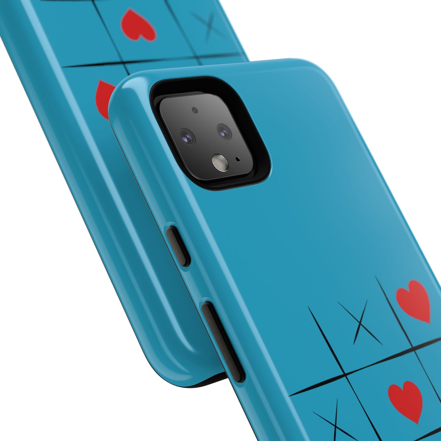 Tough Cases Phone Case - Playful Tic Tac Toe Design, Phone Accessory, Cute Gift, Durable Cover, Fun Tech
