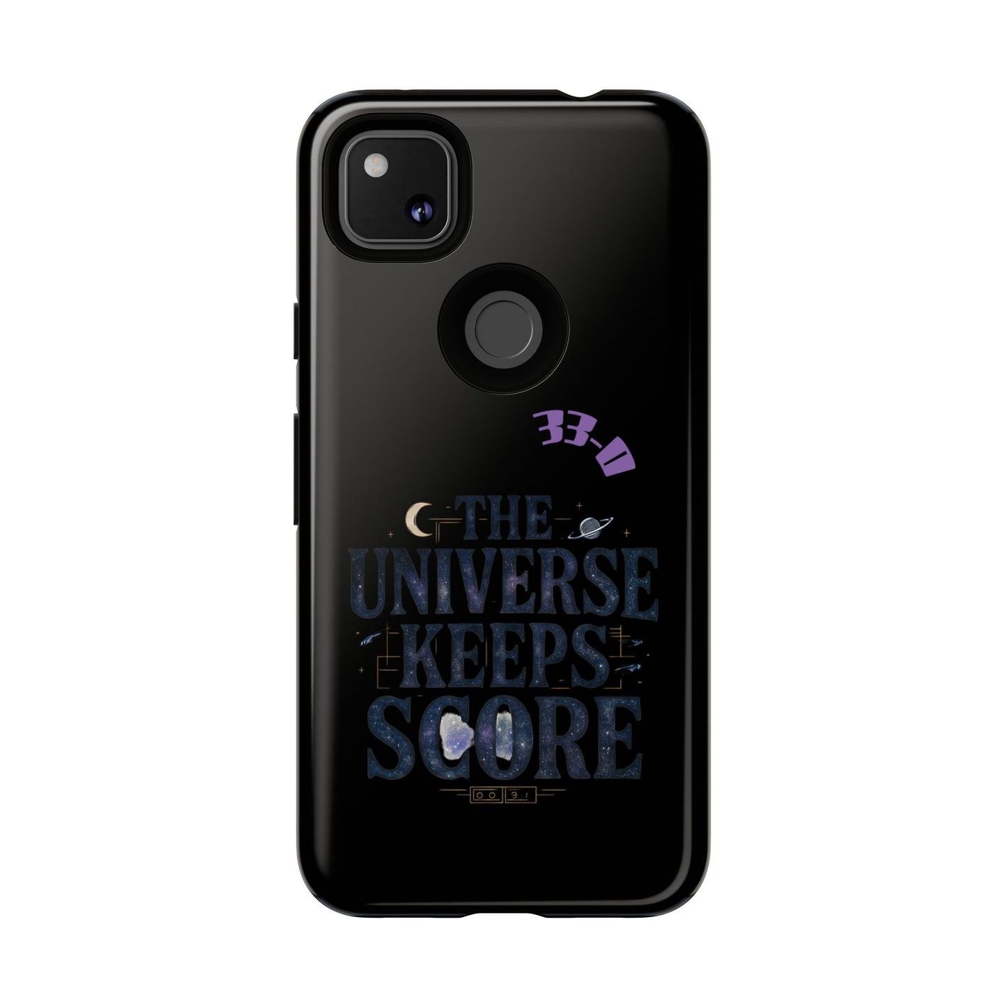 Phone Case with Cosmic Design - The Universe Keeps Score - Perfect for Astrology Lovers, Gift for Friends, Galaxy Aesthetic, Unique [...]