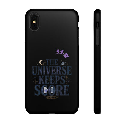 Phone Case with Cosmic Design - The Universe Keeps Score - Perfect for Astrology Lovers, Gift for Friends, Galaxy Aesthetic, Unique [...]
