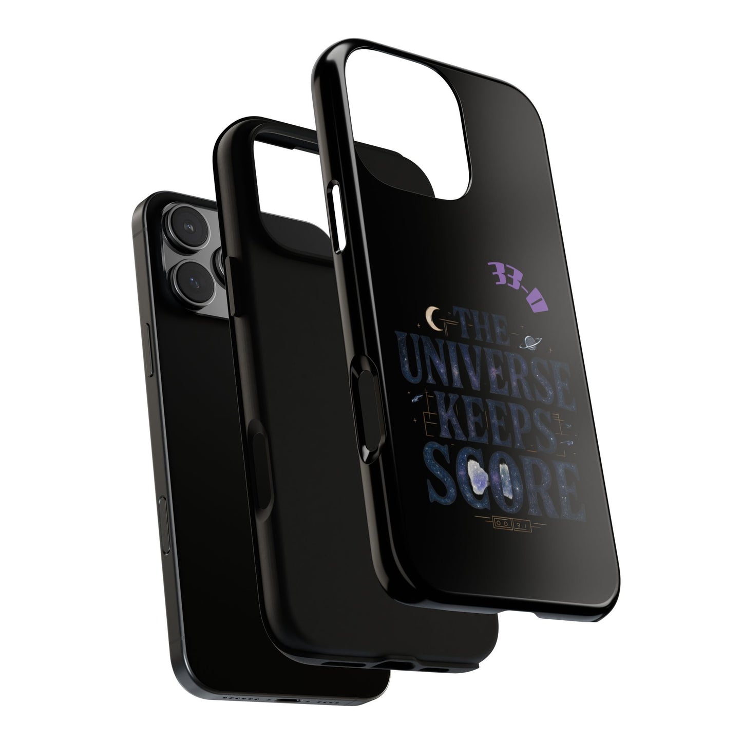 Phone Case with Cosmic Design - The Universe Keeps Score - Perfect for Astrology Lovers, Gift for Friends, Galaxy Aesthetic, Unique [...]